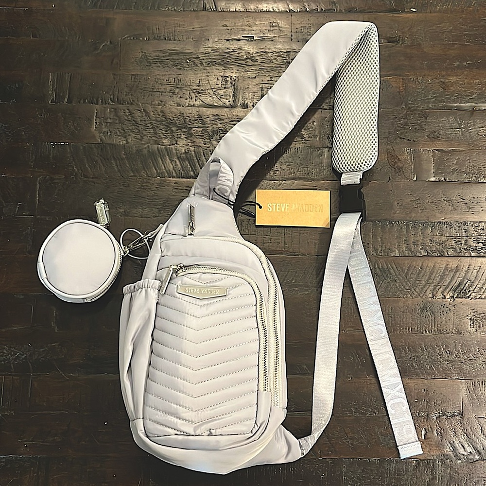 Steve Madden Light Gray Baurora Crossbody Bag